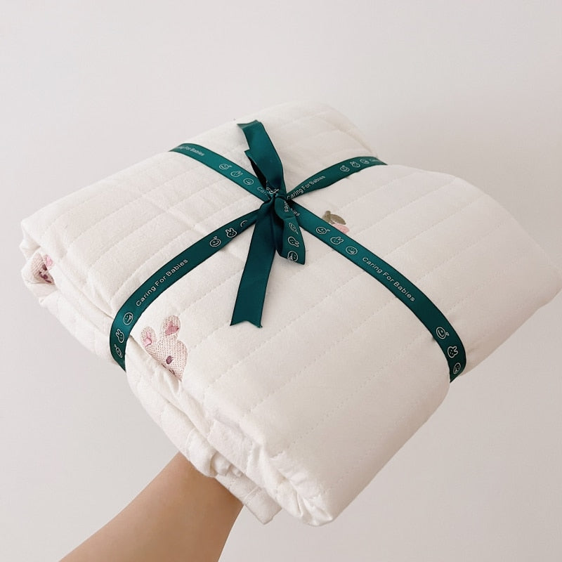 BabyCubs Quilted Infant Bed Cover