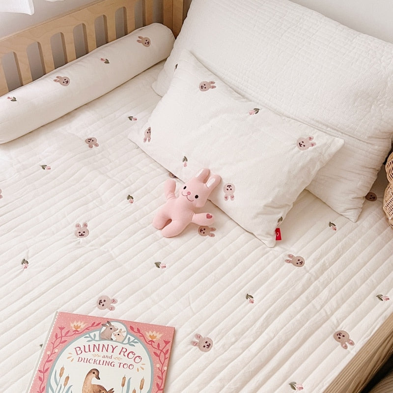 BabyCubs Quilted Infant Bed Cover